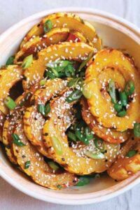 Sweet Pan Fried Delicata Squash Recipe